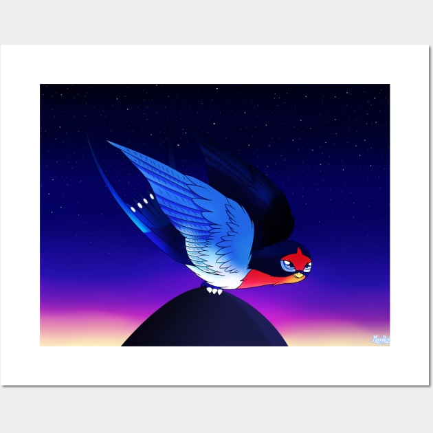 SN: Taking off - Bird Wall Art by MoonRayCZ